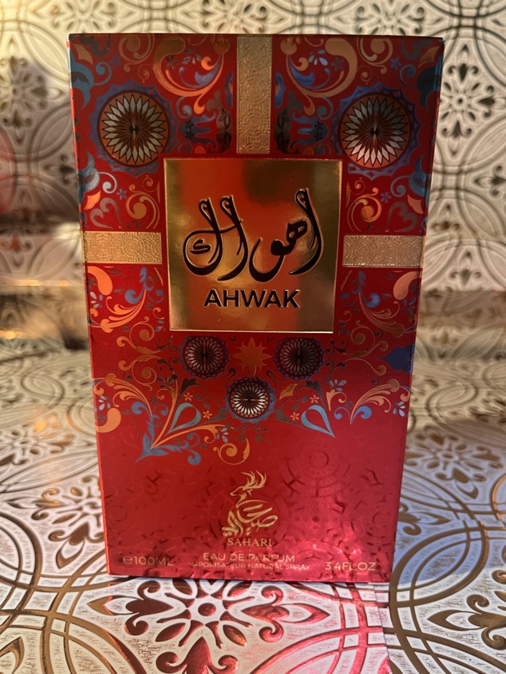 AHWAK Sahari Eau de Parfum - Red & Gold Box